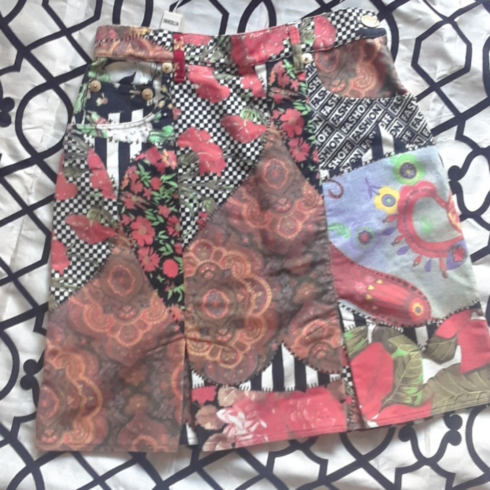 Pre Y2K, '90s vintage Moschino boho pencil skirt small